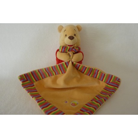 DOUDOU OURS PELUCHE AVEC MOUCHOIR WINNIE DISNEY