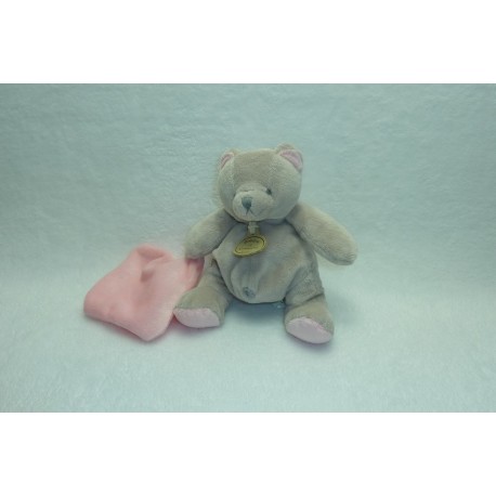 DOUDOU OURS PELUCHE AVEC MOUCHOIR DOUDOU ET COMPAGNIE