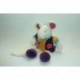 DOUDOU SOURIS PELUCHE AVEC MOUCHOIR HAWAI DOUDOU ET COMPAGNIE