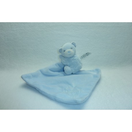 DOUDOU OURS PELUCHE AVEC MOUCHOIR COLLECTION PERLE KALOO