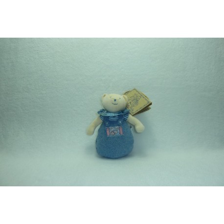 DOUDOU OURS PELUCHE LILA ET PATACHON MOULIN ROTY