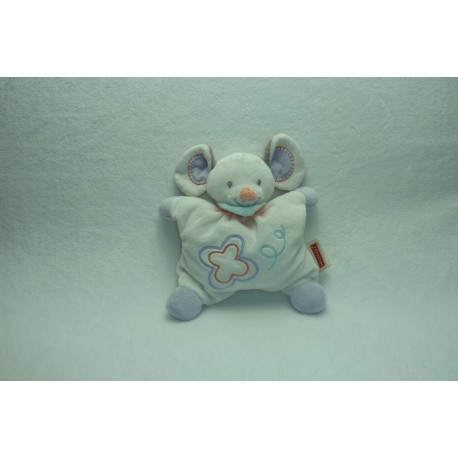 DOUDOU SOURIS PELUCHE FLATSIE COLLECTION BUBBLES NATTOU