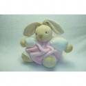 DOUDOU LAPIN PELUCHE PLUME KALOO