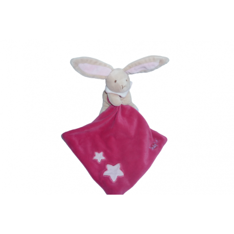 Doudou peluche mouchoir lapin Les Luminescents BN792 Baby'Nat