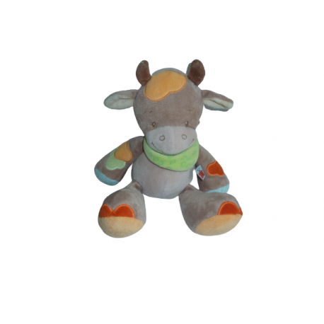 Doudou peluche musicale vache Little Garden Nattou