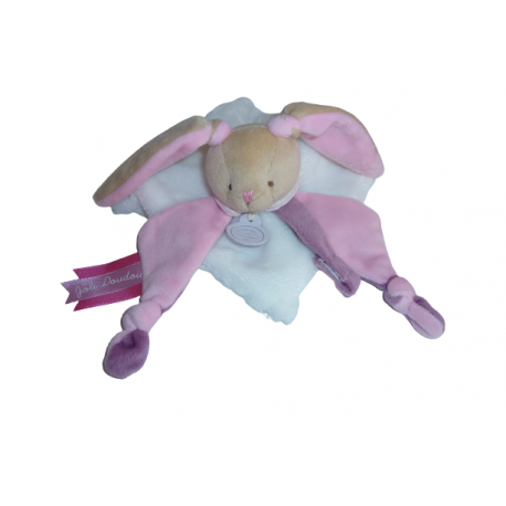 Doudou lapin attache sucette DC3038 Doudou et Compagnie