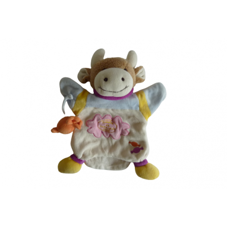 Doudou marionnette vache Cerise Doudou et compagnie