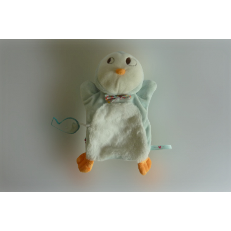 Doudou marionnette pingouin Nopnop Kaloo