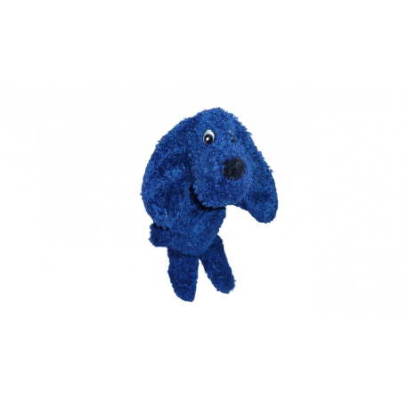 Doudou peluche chien bleu foncé 30 cm