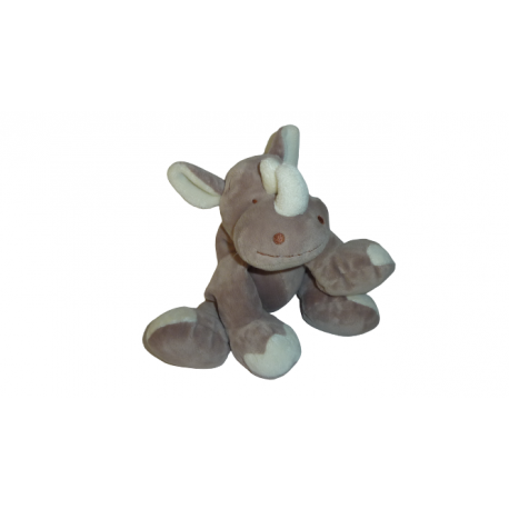 Doudou peluche rhinocéros Kiabi