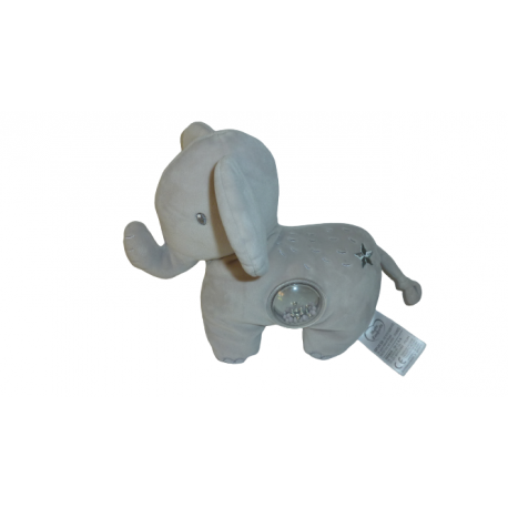 Doudou peluche éveil éléphant Mots d'Enfants