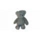 Doudou peluche ours gris 31 cm