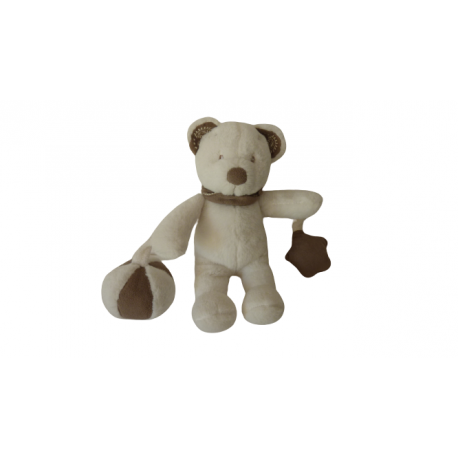 Doudou peluche ours éveil Nicotoy