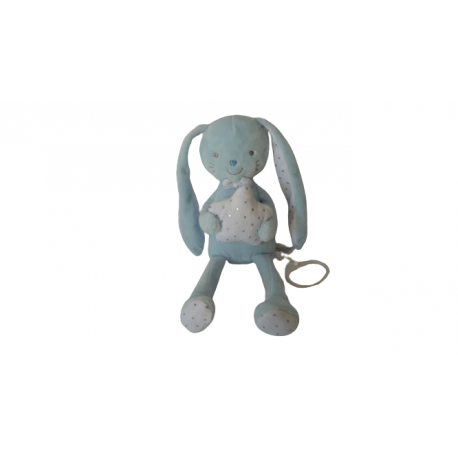 Doudou peluche musicale lapin Tex Baby