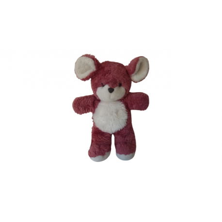 Doudou peluche vintage souris 30 cm