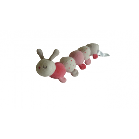 Doudou peluche mille pattes chenille Obaibi