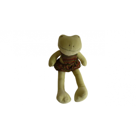 Doudou peluche grenouille La Grande Famille Moulin Roty