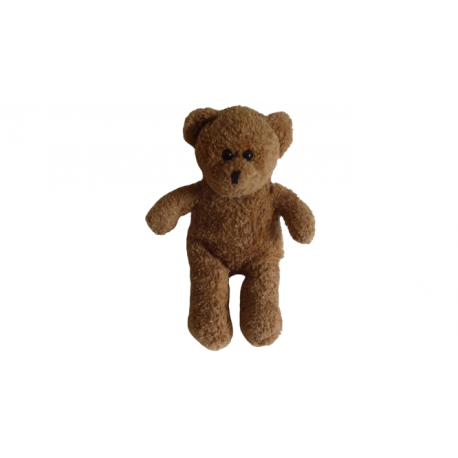 Doudou peluche ours marron 31 cm