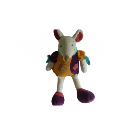 Doudou peluche souris Collection Hawai 47 cm Doudou et Compagnie