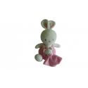 Doudou peluche lapin et son petit ours Luminou