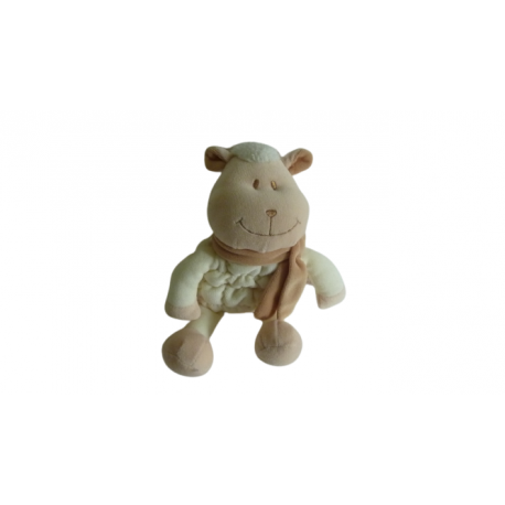 Doudou peluche mouton 26 cm Tiamo