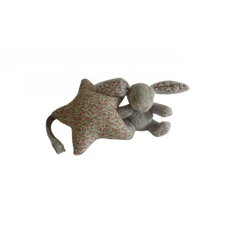 Doudou peluche musicale lapin Jellycat