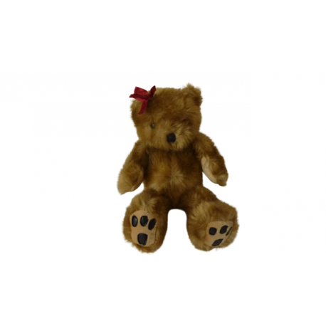 Doudou peluche ours marron 35 cm