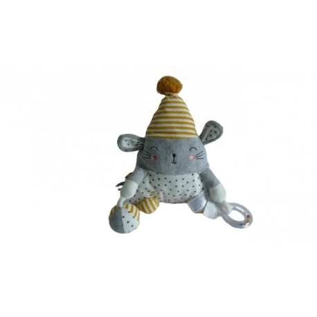 Doudou peluche éveil souris Tape à l'Œil