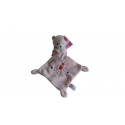 Doudou peluche mouchoir ours Pommette