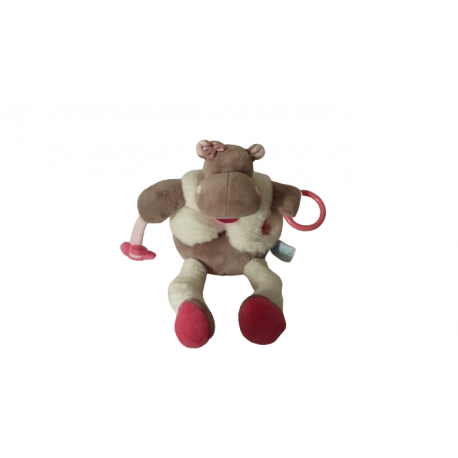 Doudou peluche éveil hippopotame Zoé BN0369 Baby'Nat