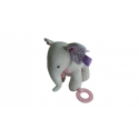 Doudou peluche éveil éléphant Eglantine BN0518 Baby'Nat