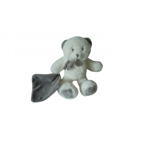 Doudou peluche mouchoir ours Pap'Ours BN0480 Baby'Nat