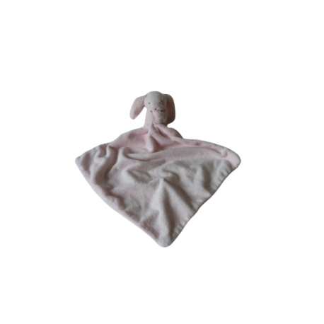 Doudou peluche mouchoir lapin rose Jellycat