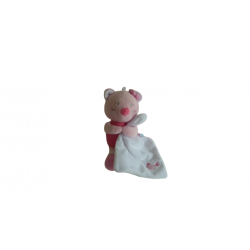 Doudou peluche mouchoir ours Sucre d'Orge