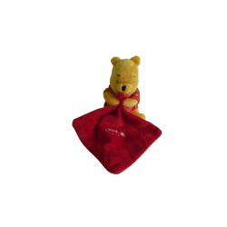 Doudou peluche mouchoir Winnie l'Ourson Disney