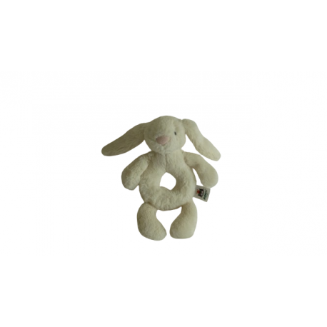 Doudou hochet lapin Jellycat