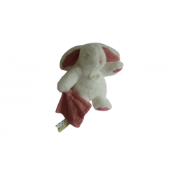 Doudou peluche lapin "rose litchi" BN0633 Baby'Nayt