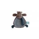 Doudou attache tétine hippopotame Bazile et Zoé BN0568 Baby'Nat