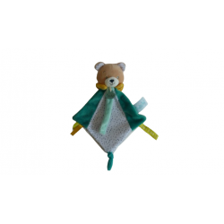 Doudou attache sucette ours BN0476 Baby'Nat