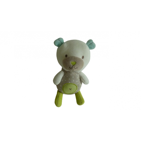 Doudou peluche ours 23 cm Pommette