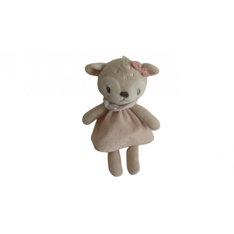 Doudou peluche biche faon Mots d'Enfants