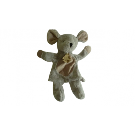 Doudou marionnette souris Mario HO1393 Histoire d'Ours