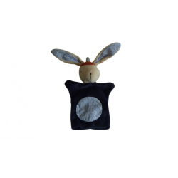 Doudou marionnette lapin Ebulobo