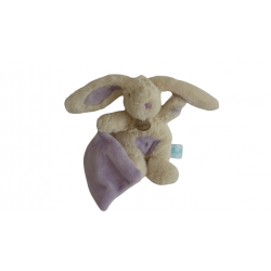 Doudou peluche mouchoir lapin Baby'Nat