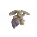 Doudou peluche mouchoir lapin Baby'Nat