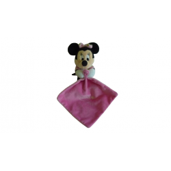 Doudou peluche mouchoir souris Minnie Disney