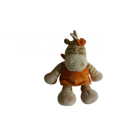 Doudou peluche zèbre Zamba 39 cm Noukie's