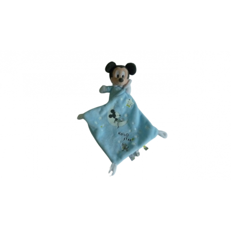 Doudou peluche mouchoir souris Mickey Disney Baby