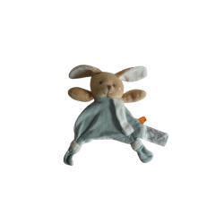 Doudou lapin attache tétine bio BN0629 Baby'Nat