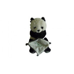 Doudou peluche mouchoir panda Doho International